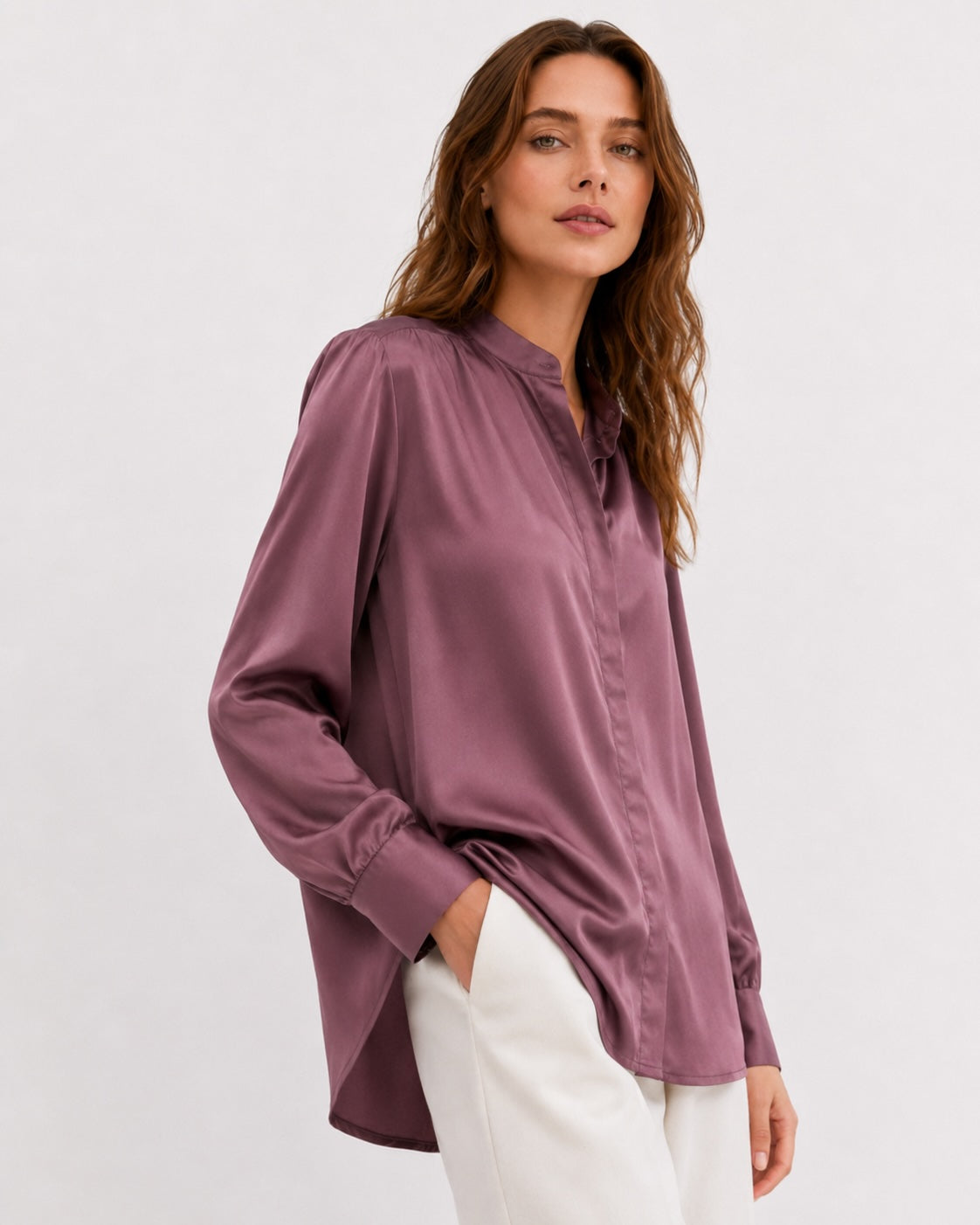 Chemise satinée