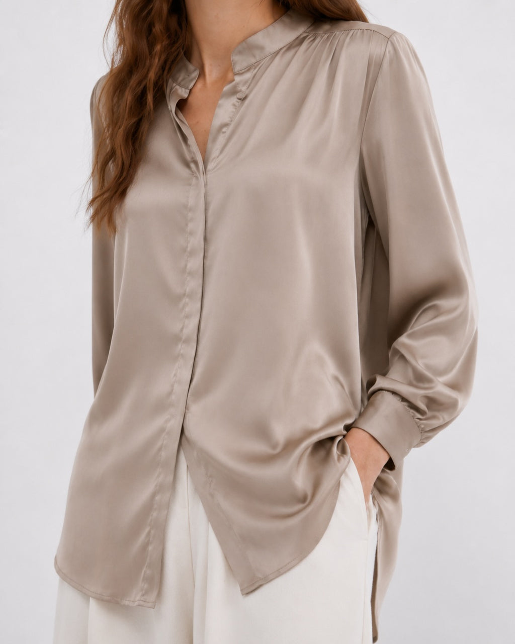 Chemise satinée