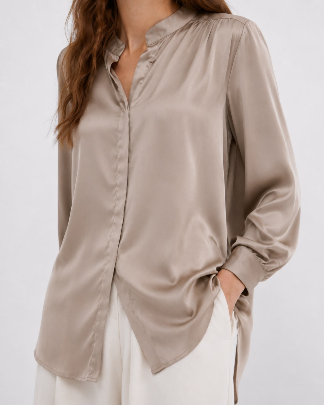 Chemise satinée