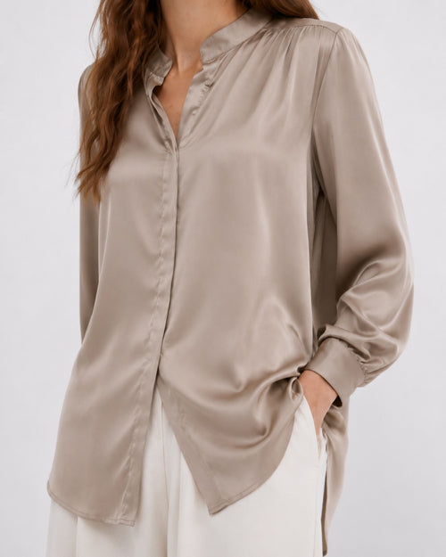 Chemise satinée