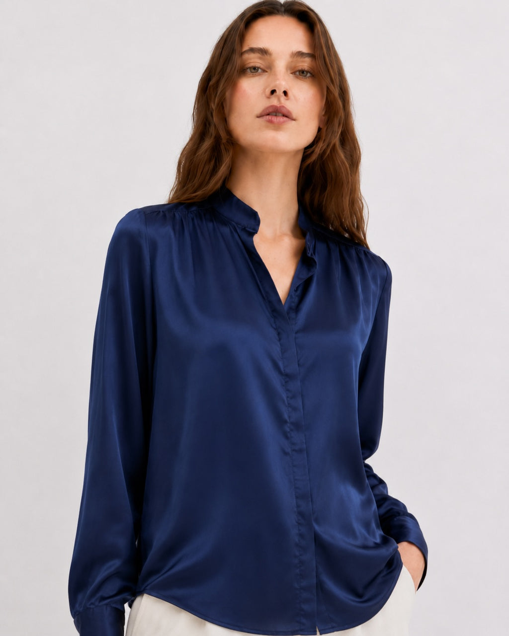 Chemise satinée