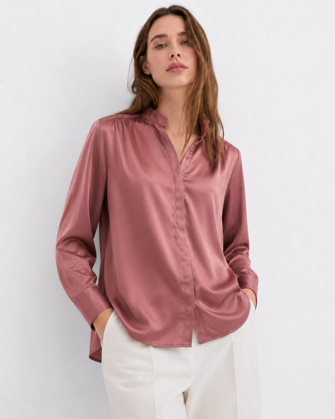 Chemise satinée