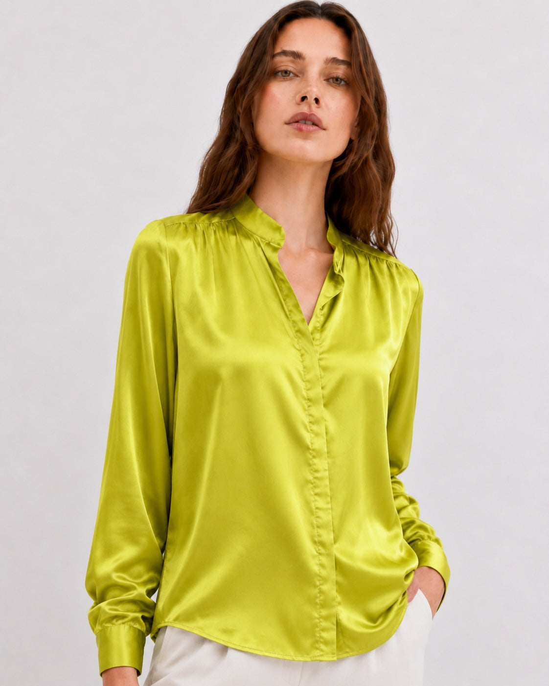 Chemise satinée