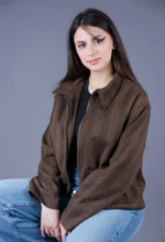 Veste zippée à motif chevron – Image 4