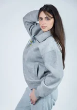 Sweat molleton col zippé – Image 2