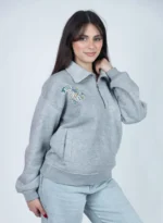 Sweat molleton col zippé – Image 4