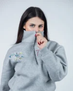 Sweat molleton col zippé – Image 3