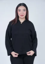 Ensemble maille col chemise – Image 3