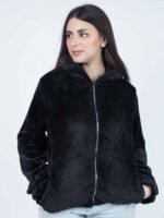 Veste à capuche douce zippée
