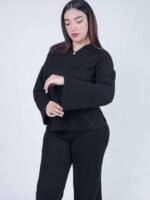 Ensemble maille col chemise