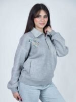 Sweat molleton col zippé