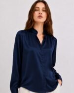 Chemise Satinée Élégance Pure – Image 4