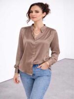 Chemise Satinée Élégance Pure – Image 4