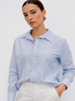 Chemise Essential Stripe Bleu Clair – Image 2
